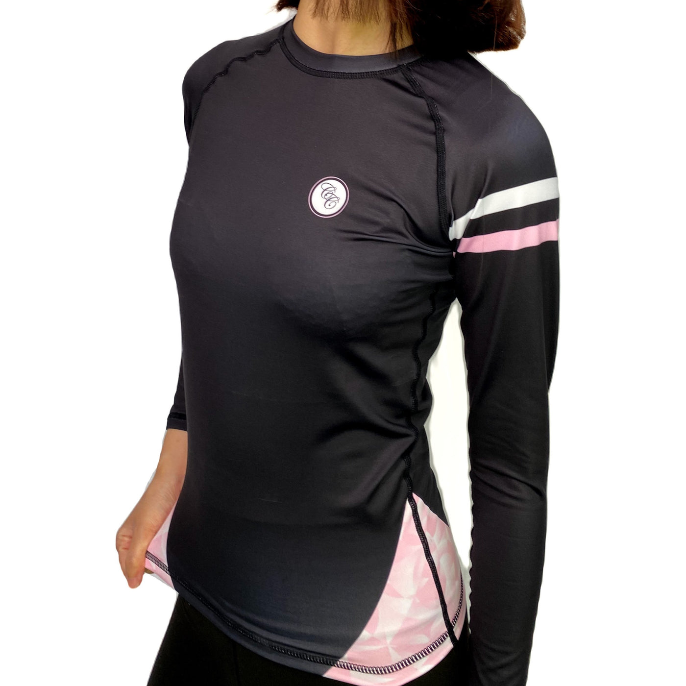 Women's Black Rash Guard