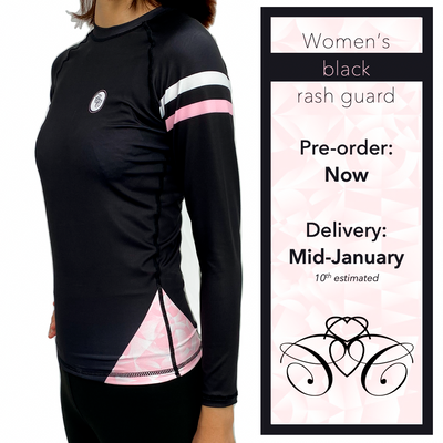 Women's Black Rash Guard