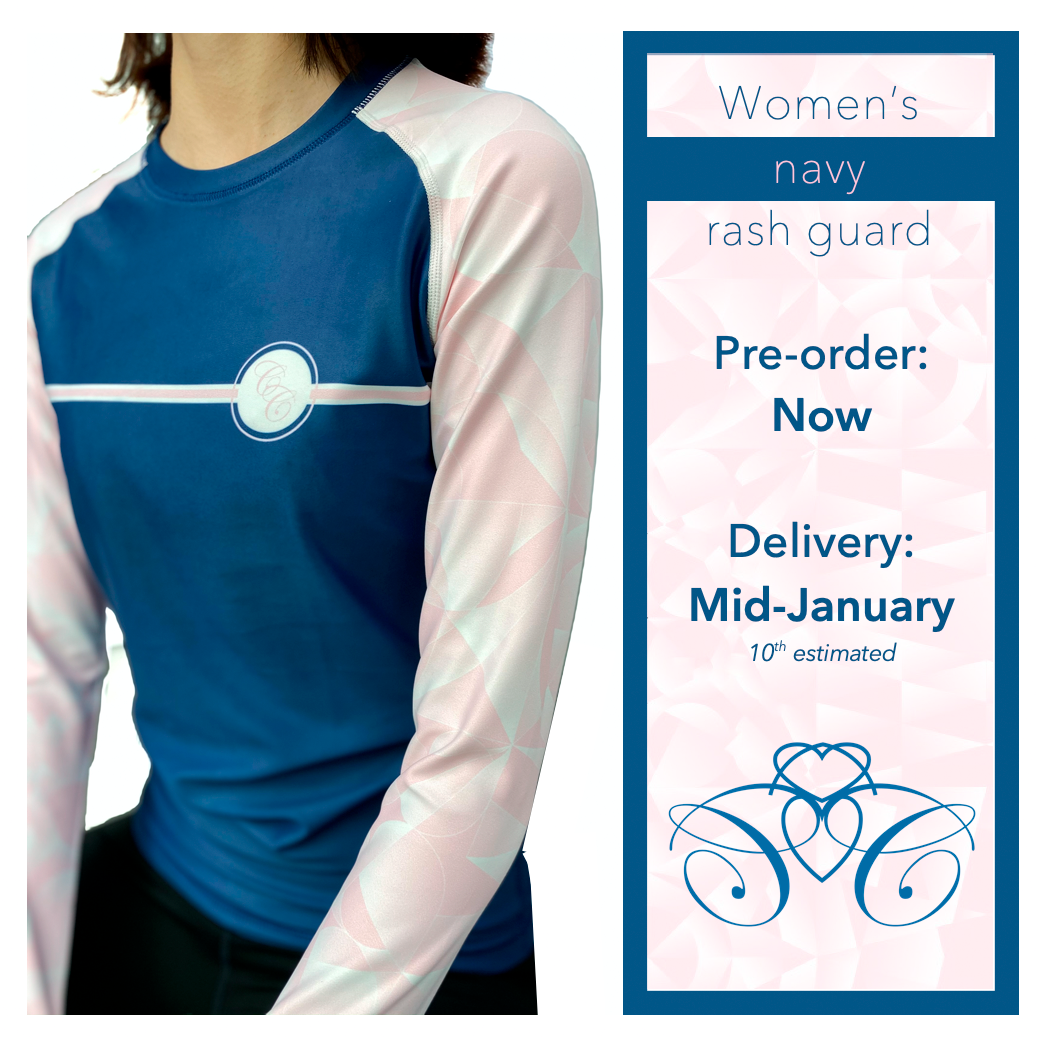 Women's Navy Rash Guard